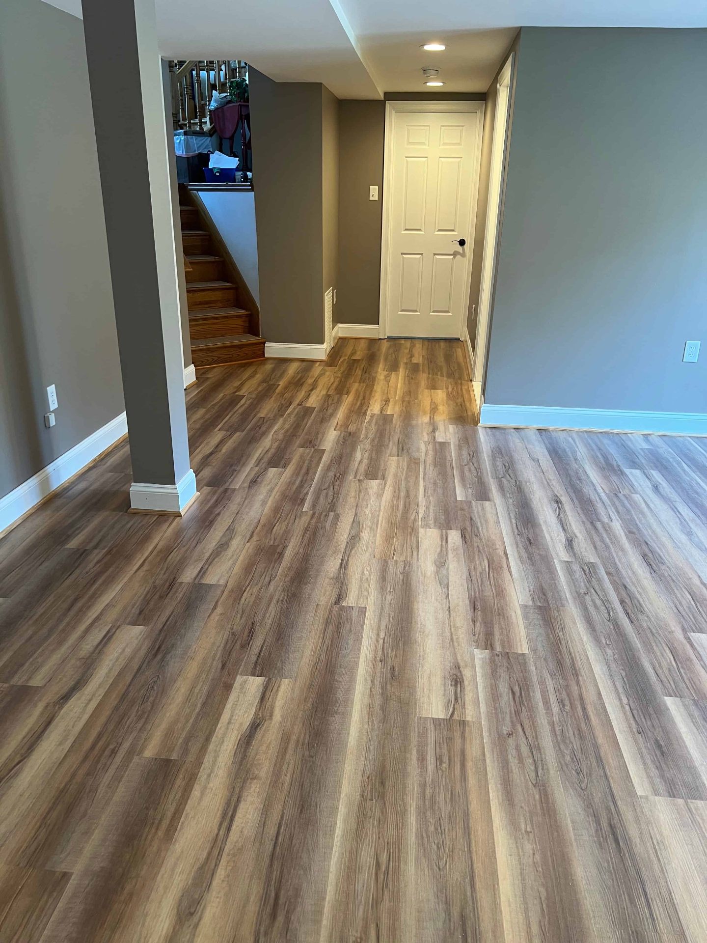 LVP wood-look flooring install